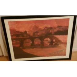 Ugo Attardi "Rome" gesigneerde Litho.