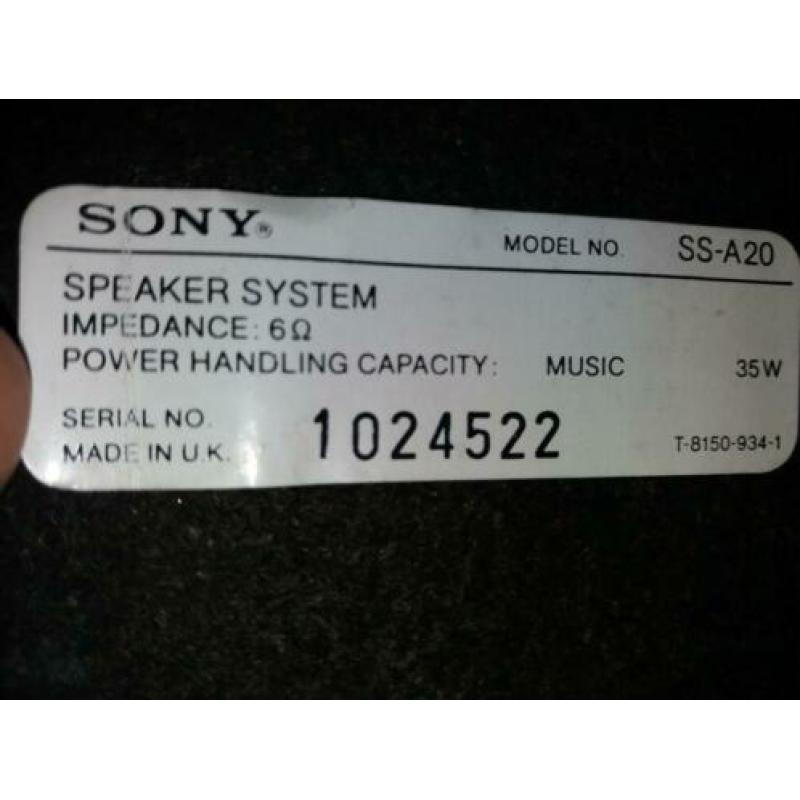 Sony speakers 35 watt