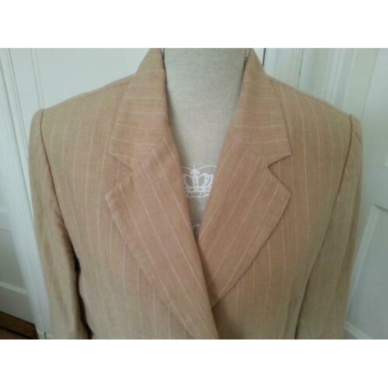 Mooie okergele linnen blazer van H&M maat 42/44