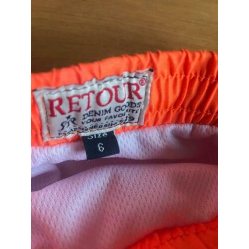 116 oranje Zwembroek Retour Zwemshort maat 6