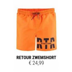 116 oranje Zwembroek Retour Zwemshort maat 6