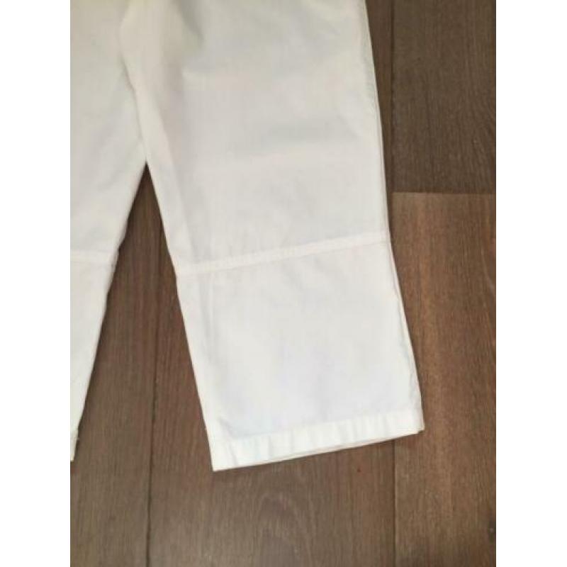 NIEUW: Red&Blu: witte enkelvrije broek of kuitbroek; mt 140