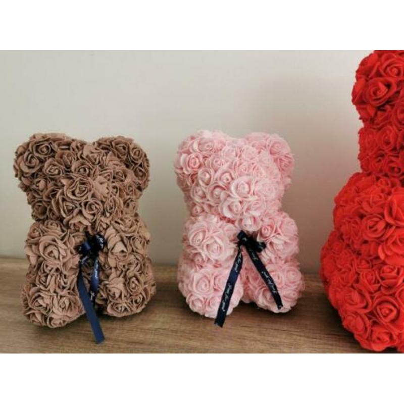 Rozenbeertjes rose bear 25/40 cm handwerk gift verjaardag