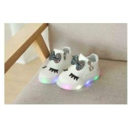 Led sneakers wit maat 21-30 nieuw gratis verzending