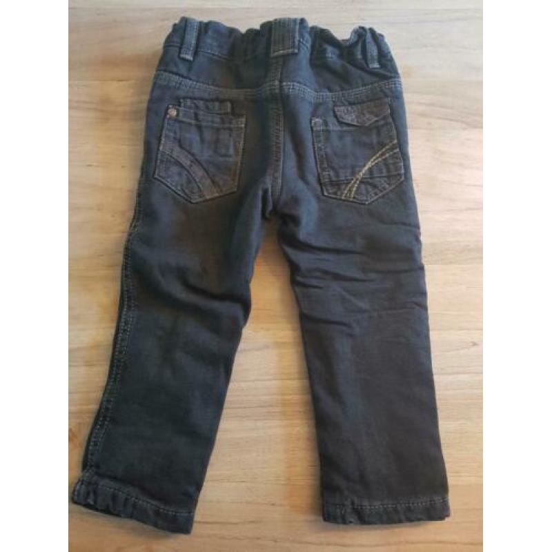 Jeans / spijkerbroek Slim fit mt 80 zwart C&A baby club zgan