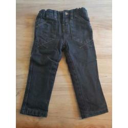 Jeans / spijkerbroek Slim fit mt 80 zwart C&A baby club zgan