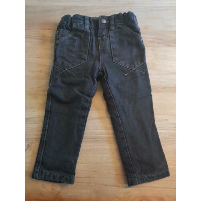 Jeans / spijkerbroek Slim fit mt 80 zwart C&A baby club zgan