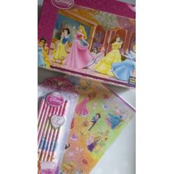 Disney Princess : Puzzel / Potloden en Stickers