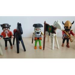 Playmobil mannen en paarden