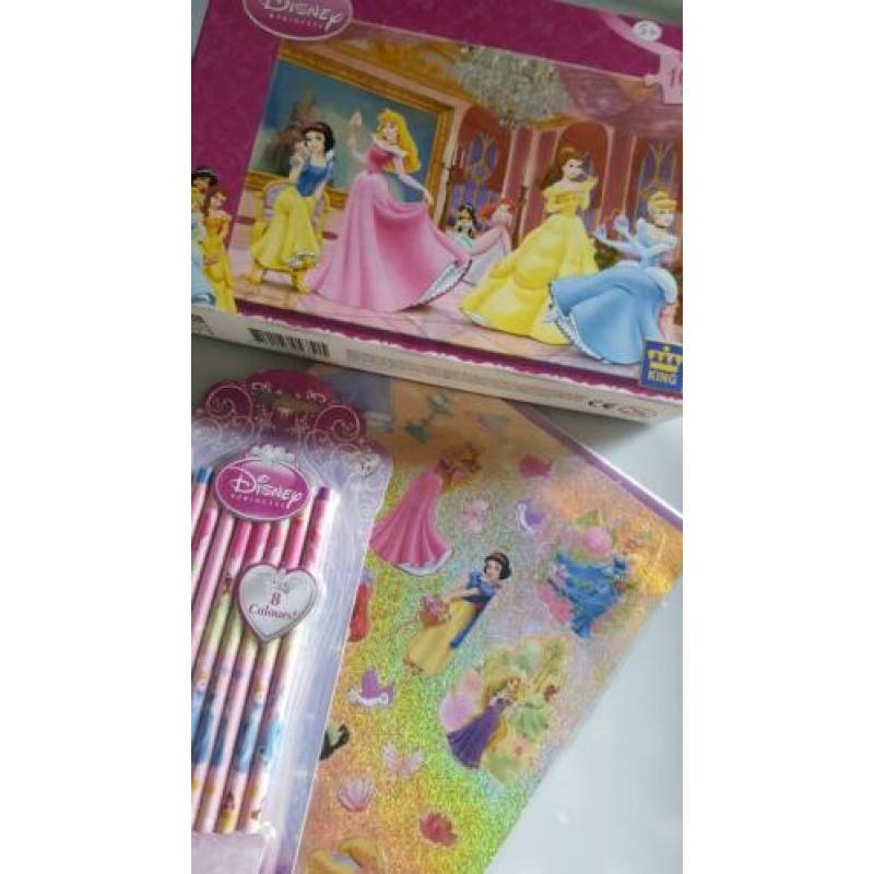 Disney Princess : Puzzel / Potloden en Stickers