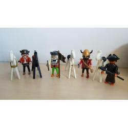 Playmobil mannen en paarden