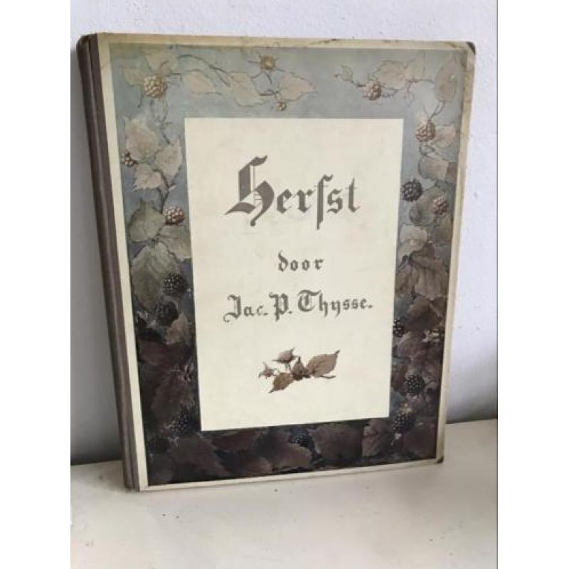 Oud Brocante plakboek J.P. Thijsse Herfst