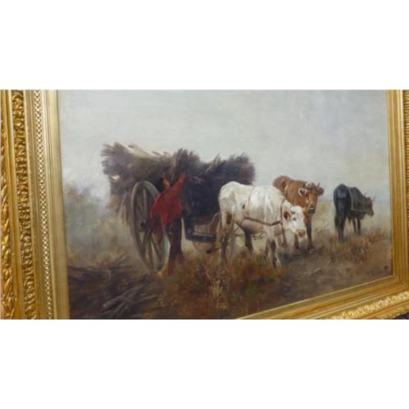 Boer met Ossenwagen/Henry Schouten-1857 - 1927