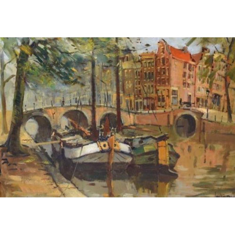 ====Jan Korthals 1916-1972====op de gracht in AMSTERDAM===