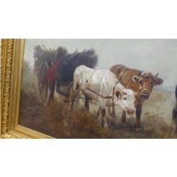 Boer met Ossenwagen/Henry Schouten-1857 - 1927