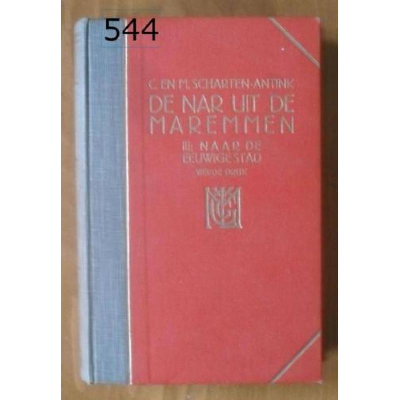 544. Antiek boek de Nar uit de maremmen 1929 eeuwige stad