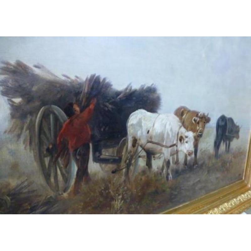 Boer met Ossenwagen/Henry Schouten-1857 - 1927