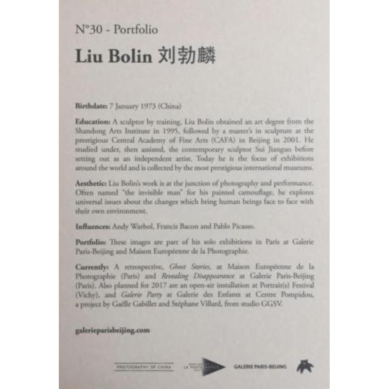 Liu Bolin - Hiding in the City, Paint Buckets - fotolitho