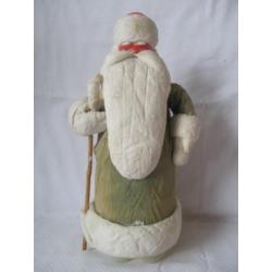 oude kerstman papier mache 34 x 15 cm 1970-1980