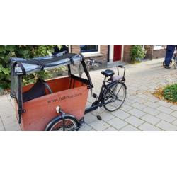 Bakfiest Babboe Big, incl maxi cosi drager en nieuwe huif