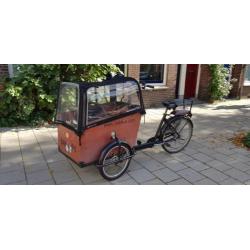 Bakfiest Babboe Big, incl maxi cosi drager en nieuwe huif