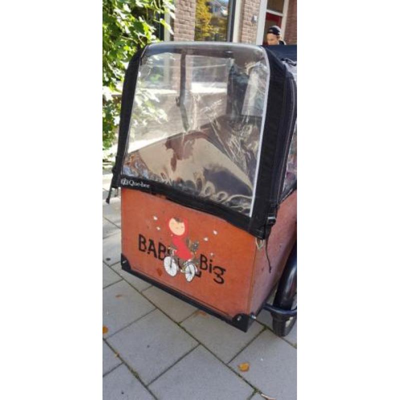 Bakfiest Babboe Big, incl maxi cosi drager en nieuwe huif