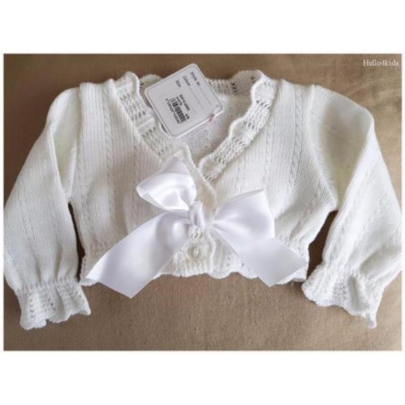 50 baby doop jasje bruidsmeisje newborn bolero met strik